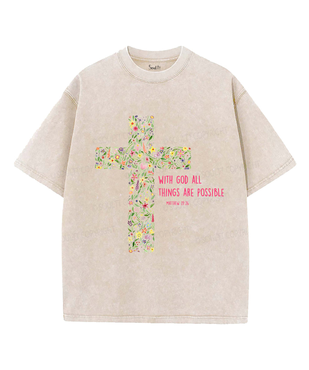 All Things Are Possible Unisex Washed Christian T-shirt Style001 Hoodie, Sweatshirt | CiraTrend.com (Image 4)