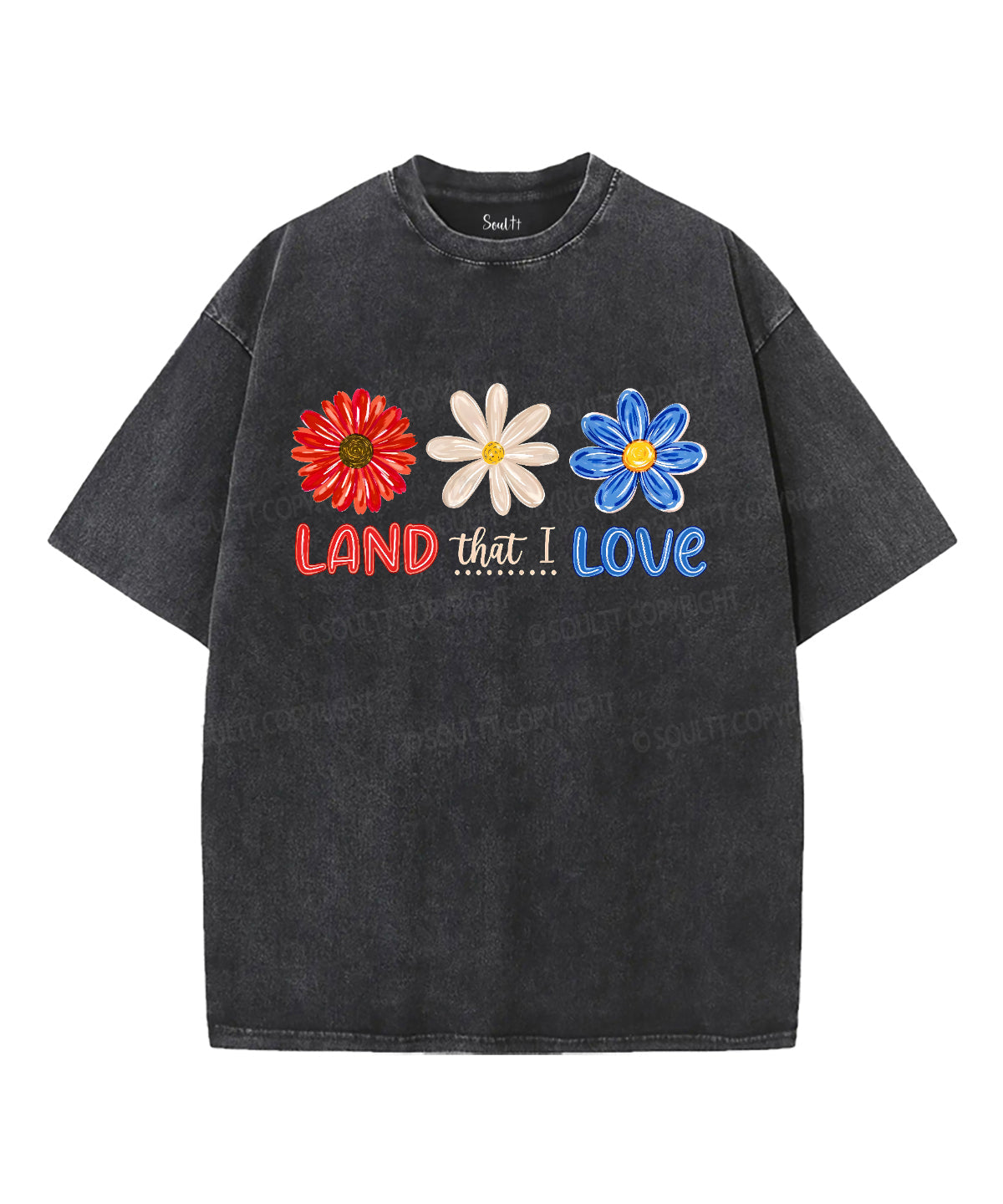 Land That I Love Unisex Washed Christian T-shirt Hoodie, Sweatshirt | CiraTrend.com (Image 1)