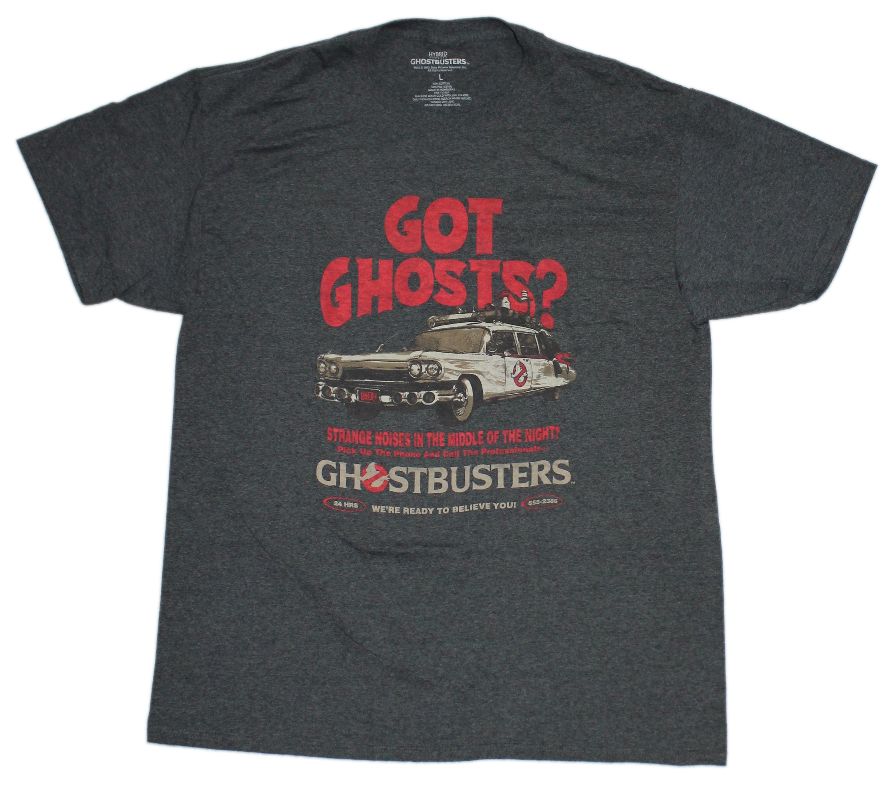 Ghostbusters Mens T-Shirt - Got Ghosts? Call Ecto-1 Image Hoodie, Sweatshirt | CiraTrend.com