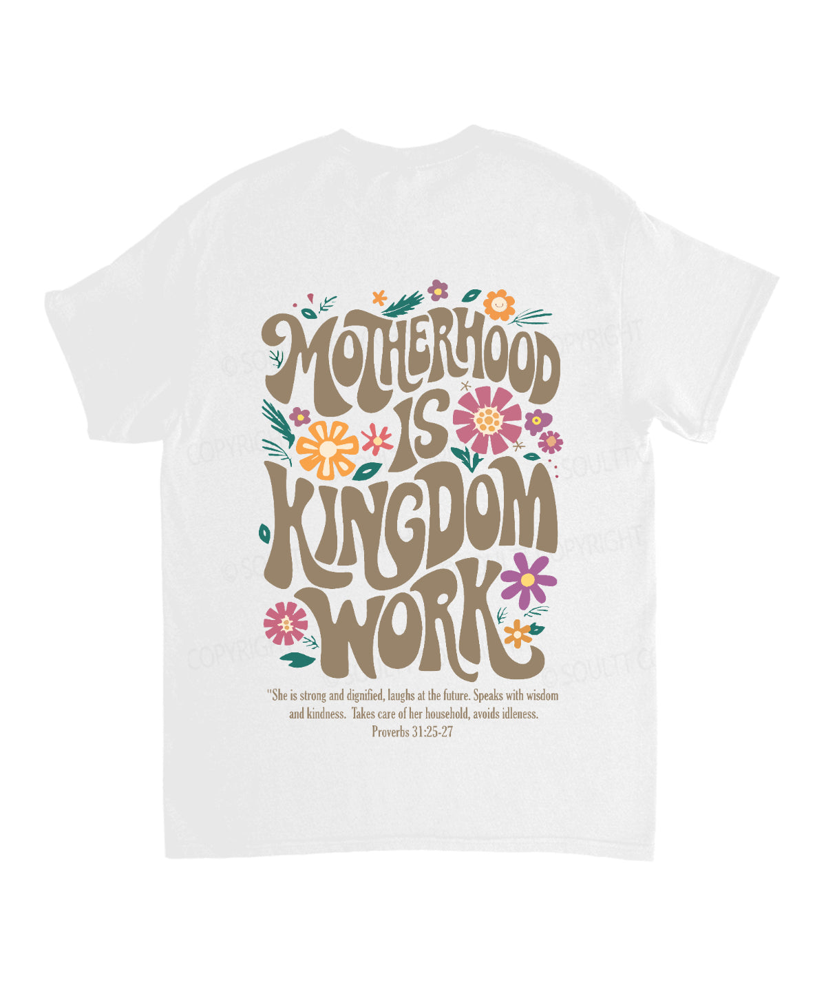 Motherhood Is Kingdom Work Double Sided Unisex Cotton Christian T-Shirt Style003 Hoodie, Sweatshirt | CiraTrend.com (Image 3)
