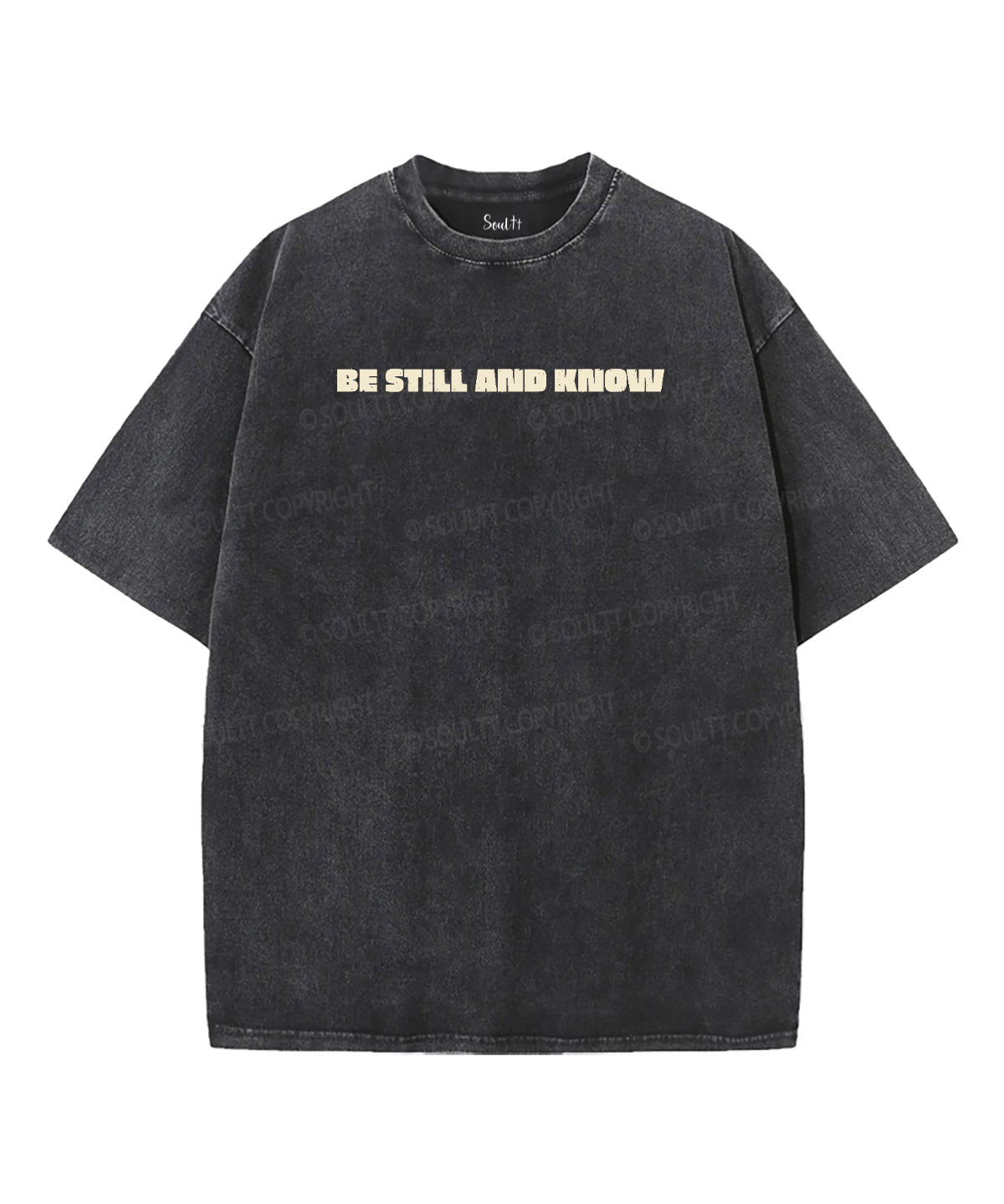 Be Still And Know Double Sided Unisex Washed Christian T-shirt Hoodie, Sweatshirt | CiraTrend.com (Image 2)