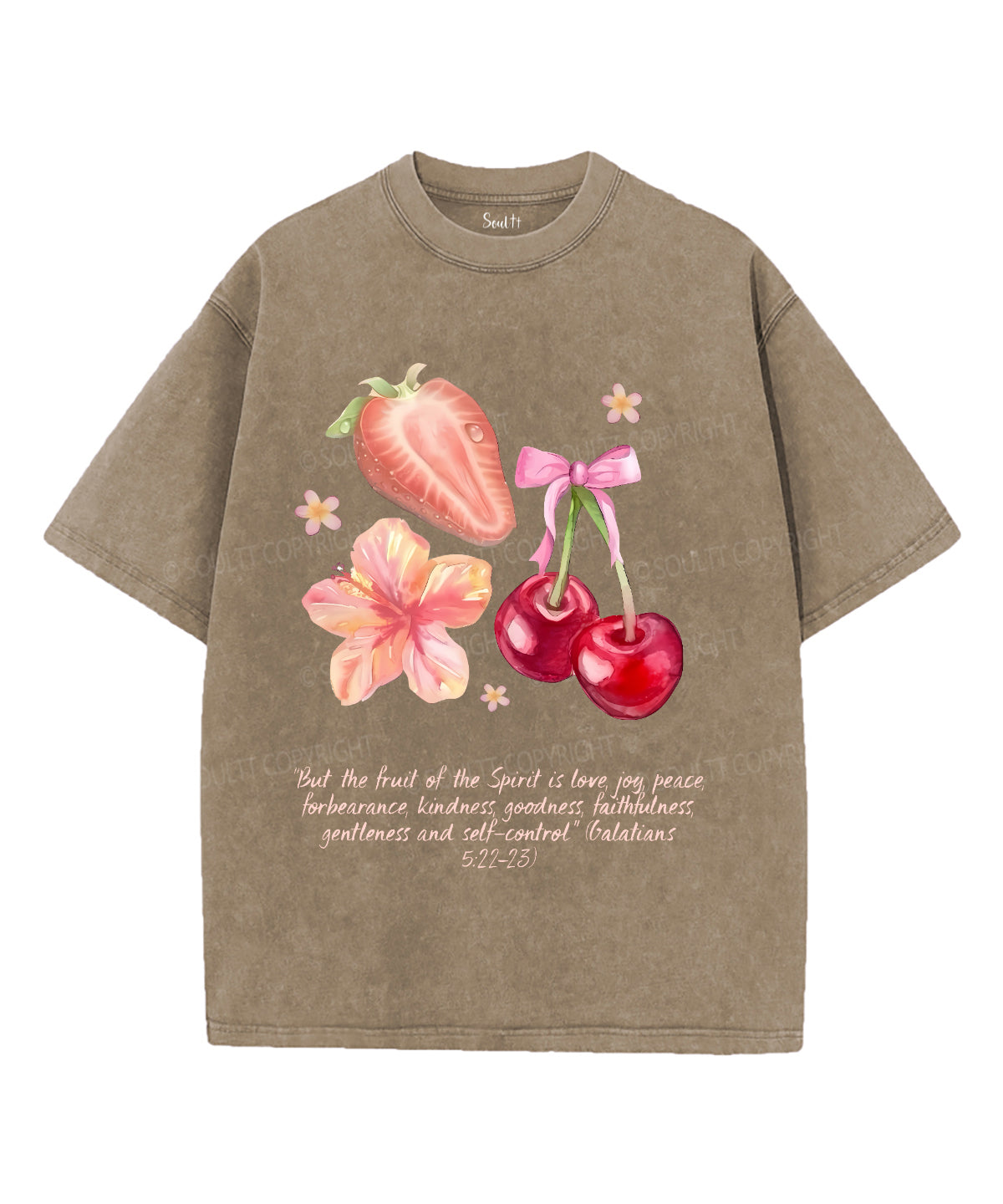 Fruit Of The Spirit Unisex Washed Christian T-shirt Style007 Hoodie, Sweatshirt | CiraTrend.com (Image 5)