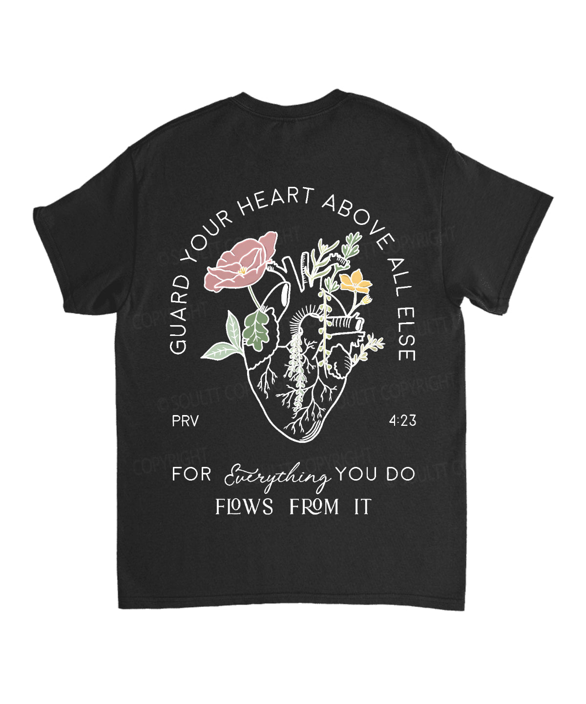 Guard Your Heart Above All Else Double Sided Unisex Cotton Christian T-Shirt Hoodie, Sweatshirt | CiraTrend.com (Image 5)