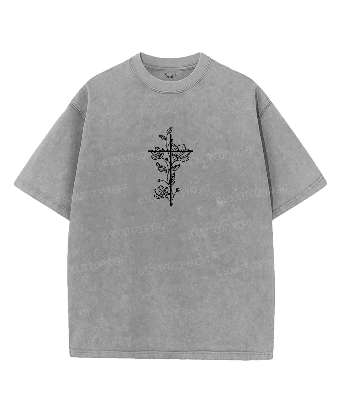 Good News Unisex Washed Christian T-shirt Hoodie, Sweatshirt | CiraTrend.com (Image 3)