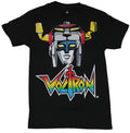 Voltron Mens T-Shirt - Classic Cartoon Head Over Colorful Logo Image Hoodie, Sweatshirt | CiraTrend.com