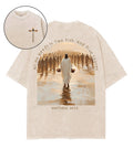 All He Needs Is Two Fish And Five Loaves Double Sided Unisex Washed Christian T-shirt Hoodie, Sweatshirt (Image 1)