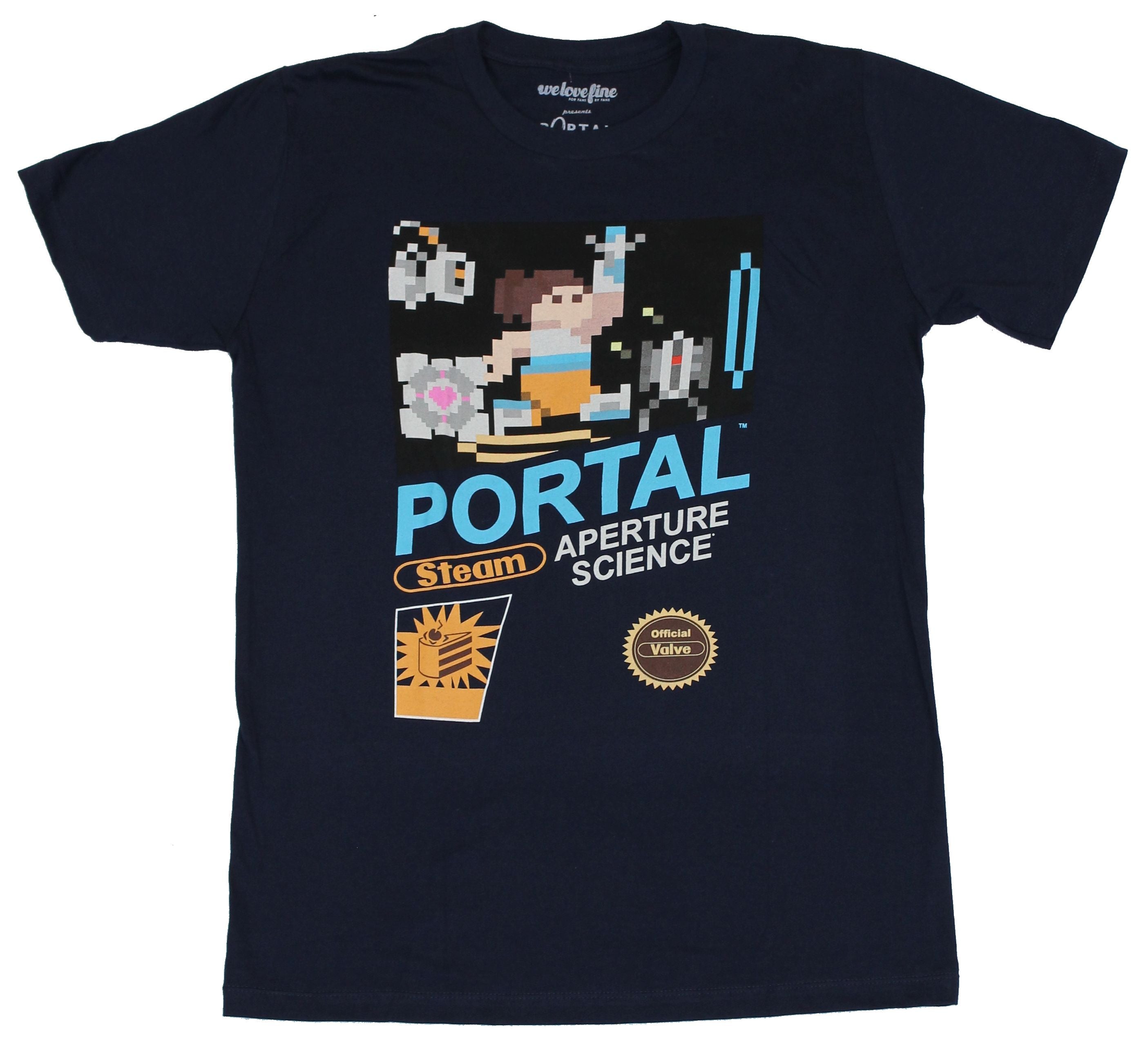 Portal Mens T-Shirt - Steam Aperture Science NES Box Art Image Hoodie, Sweatshirt | CiraTrend.com
