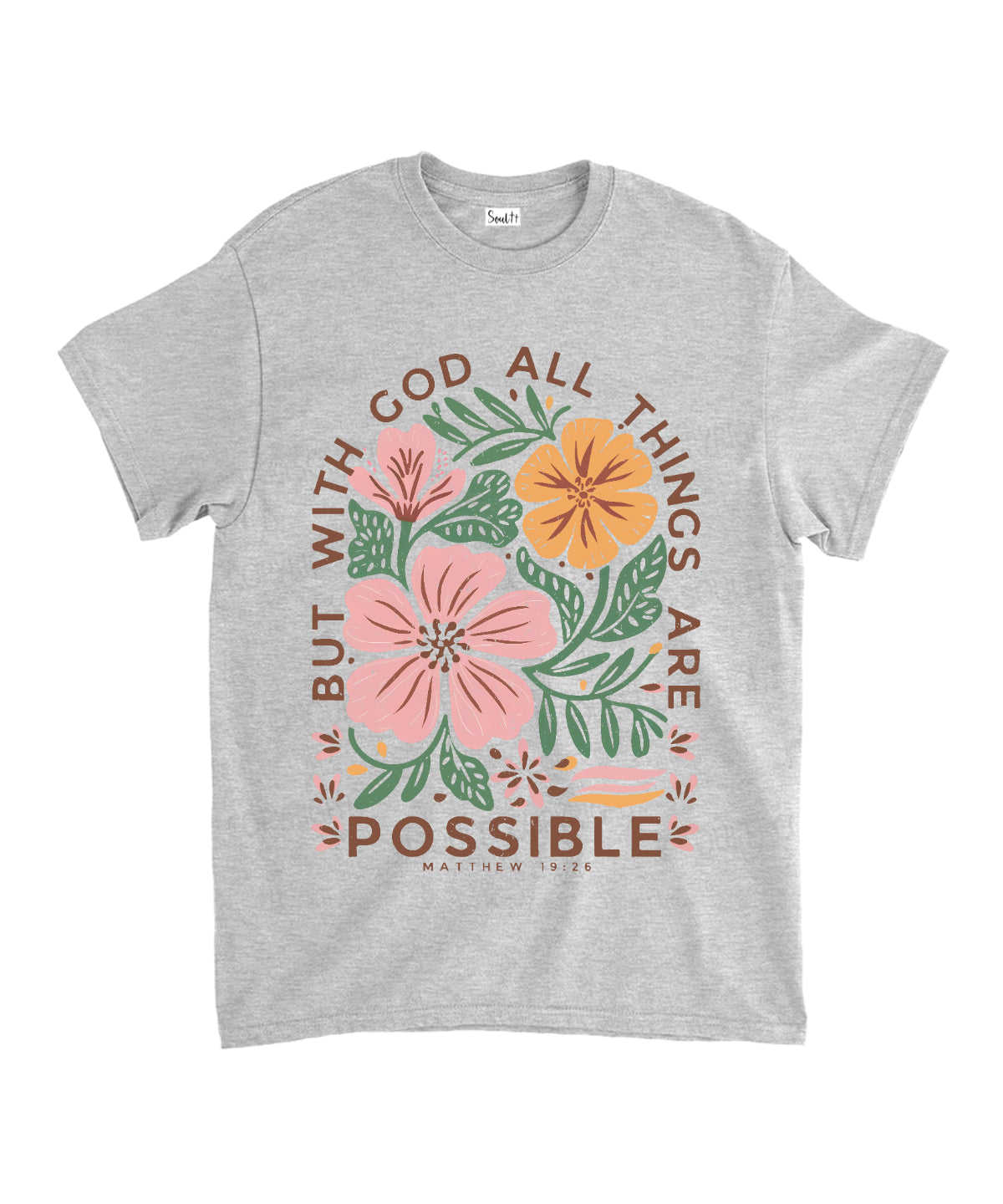 All Things Are Possible Unisex Cotton Christian T-Shirt Hoodie, Sweatshirt | CiraTrend.com (Image 4)