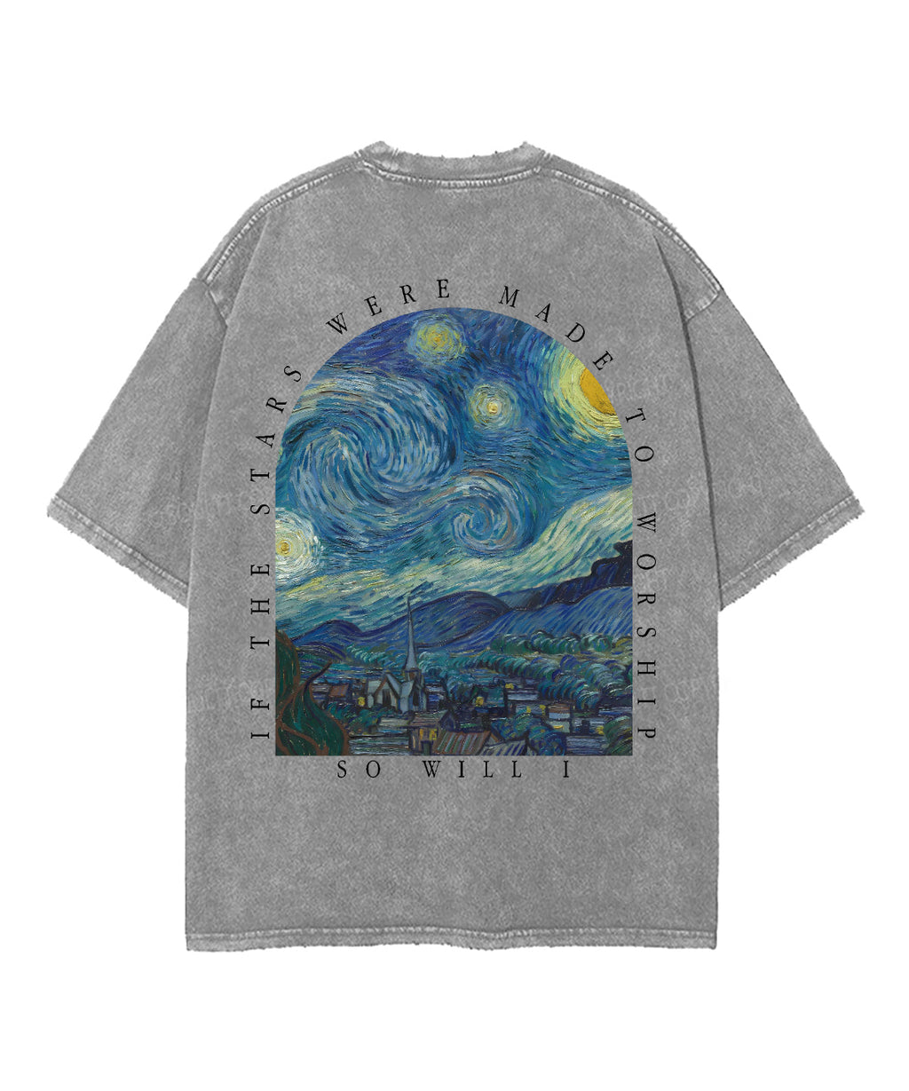 If Stars Were Made Worship Double Sided Washed Christian T-Shirts, Hoodie, Sweatshirt