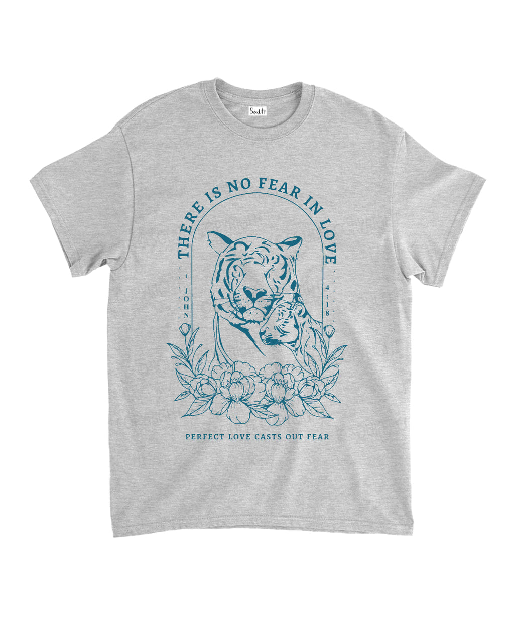 There Is No Fear In Love Unisex Cotton Christian T-Shirt Hoodie, Sweatshirt | CiraTrend.com (Image 4)