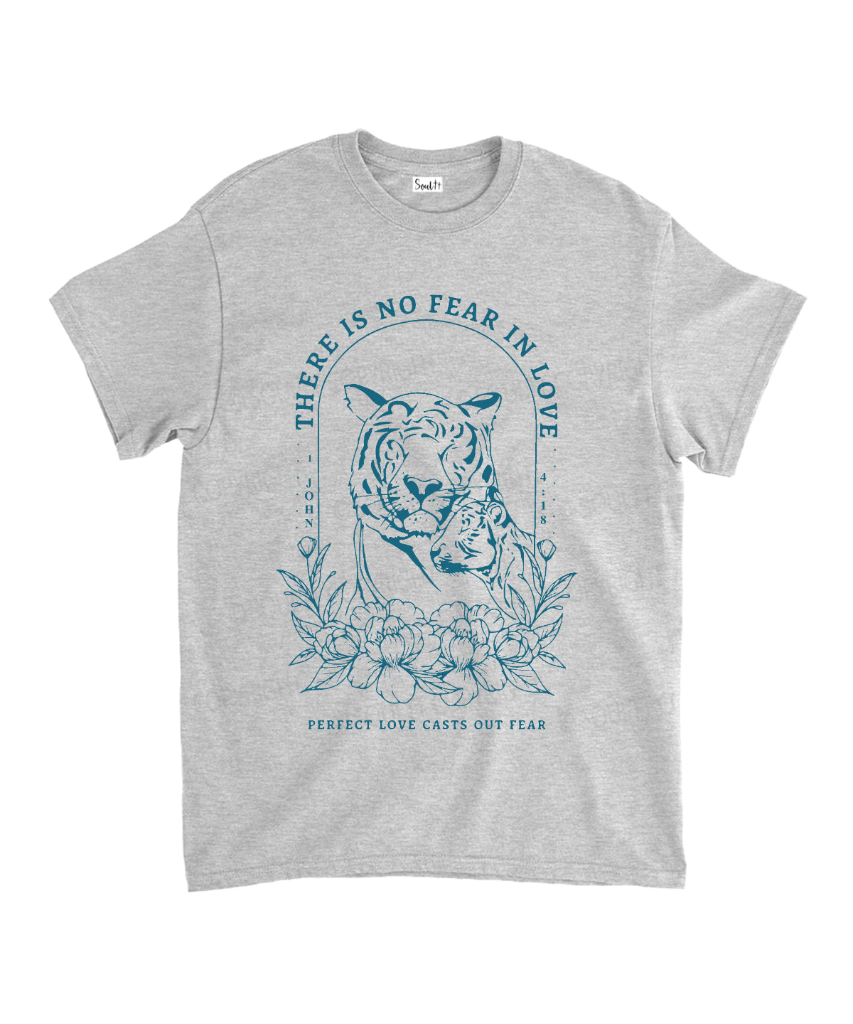 There Is No Fear In Love Unisex Cotton Christian T-Shirt Hoodie, Sweatshirt | CiraTrend.com (Image 4)