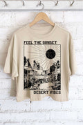 Feel the Sunset Desert Vibes Long Crop Top