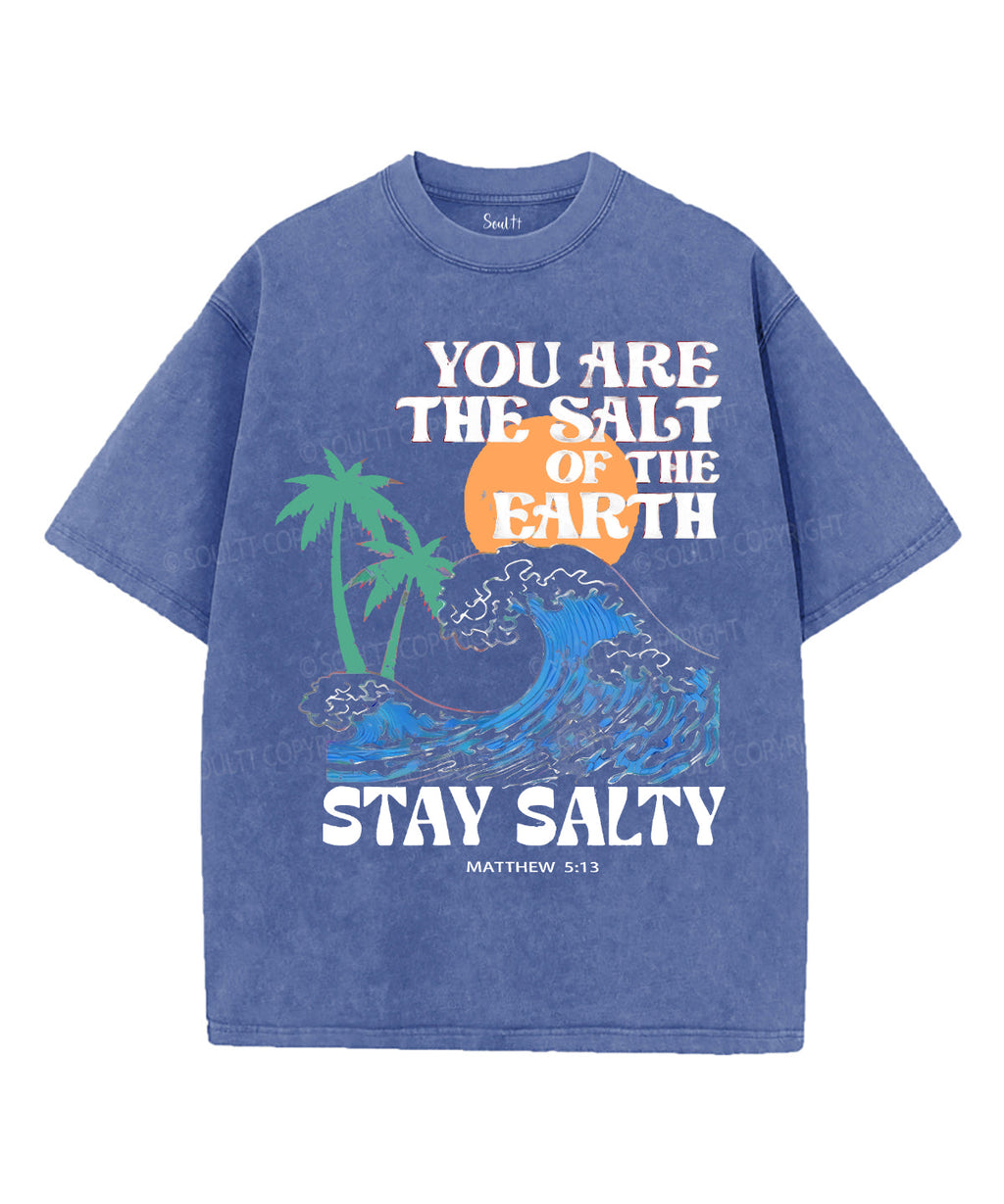 Stay Salty Unisex Washed Christian T-shirt Style012 Hoodie, Sweatshirt | CiraTrend.com (Image 2)
