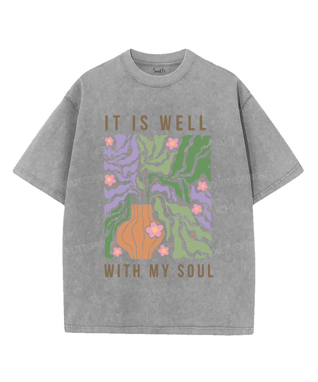 It Is Well With My Soul Washed Christian T-shirt Style028 Hoodie, Sweatshirt | CiraTrend.com (Image 4)