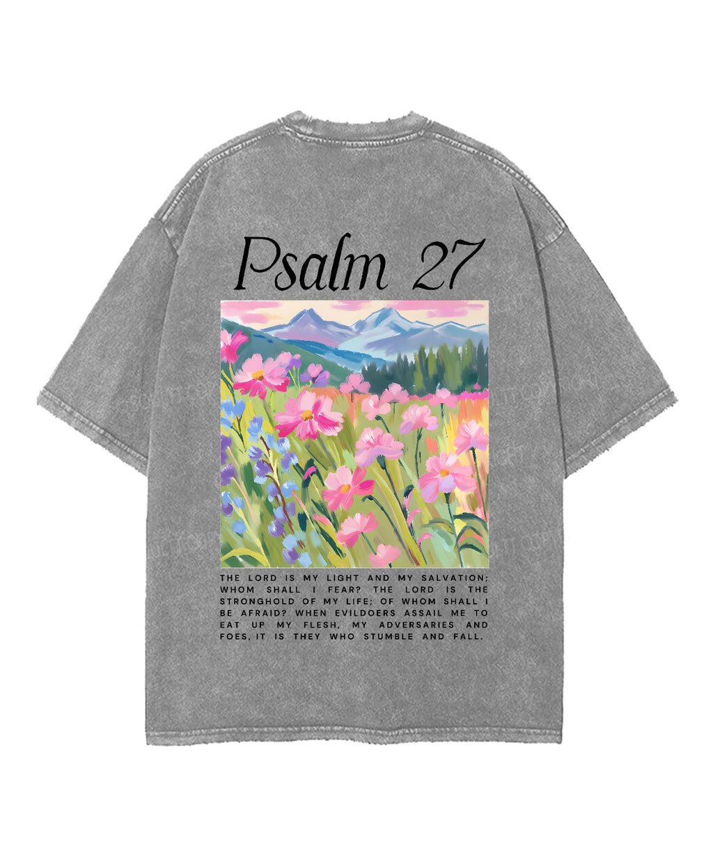 The Lord Is My Light Double Sided Unisex Washed Christian T-shirt Hoodie, Sweatshirt | CiraTrend.com (Image 5)