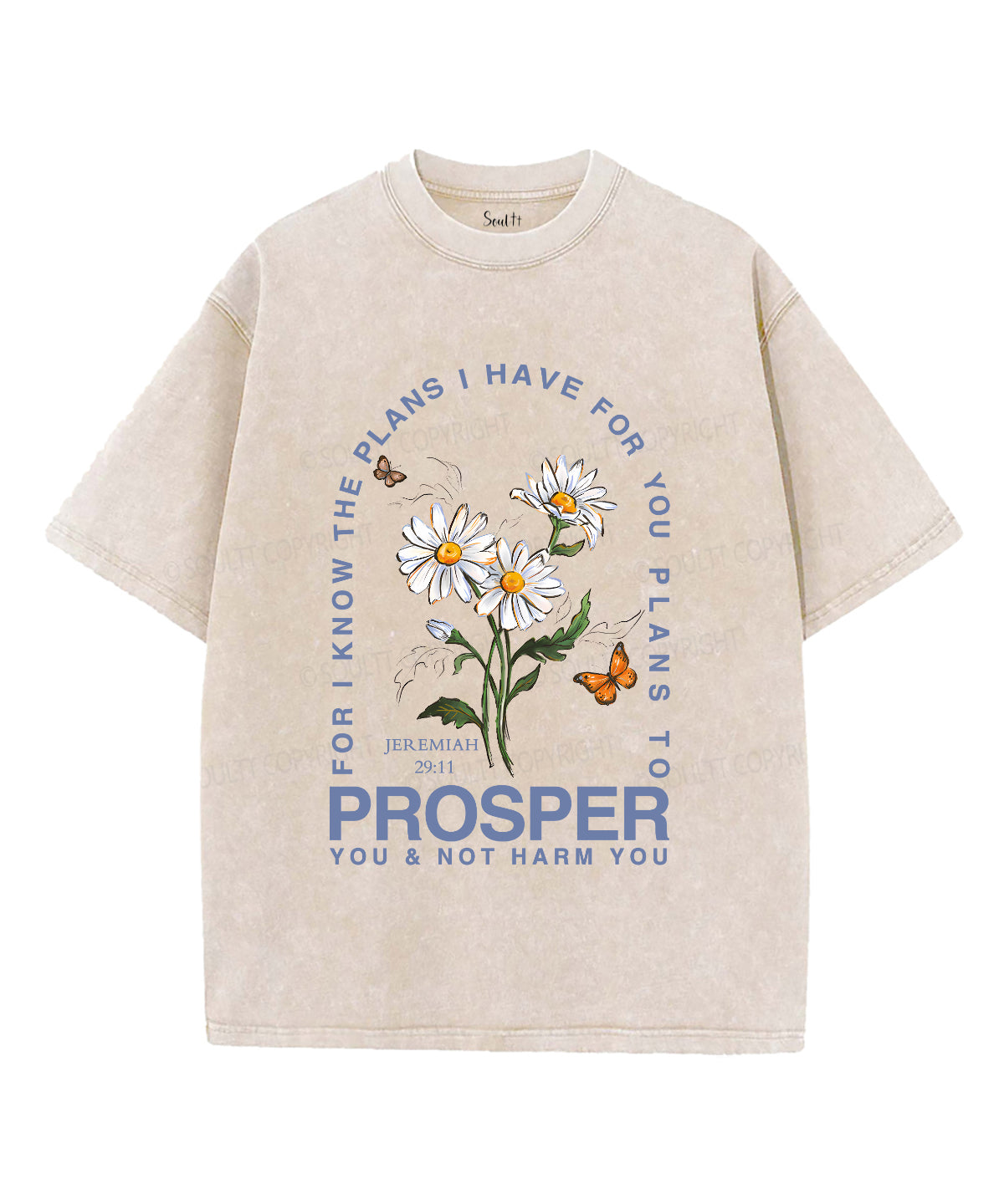 The Plans I Have For You Unisex Washed Christian T-shirt Style003 Hoodie, Sweatshirt | CiraTrend.com (Image 4)