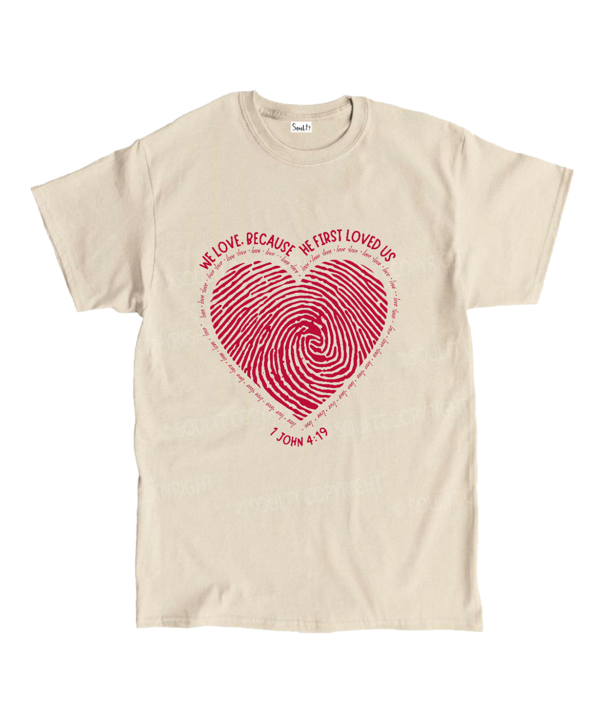 Becuse He First Love Us Unisex Cotton Christian T-Shirt Hoodie, Sweatshirt | CiraTrend.com (Image 4)