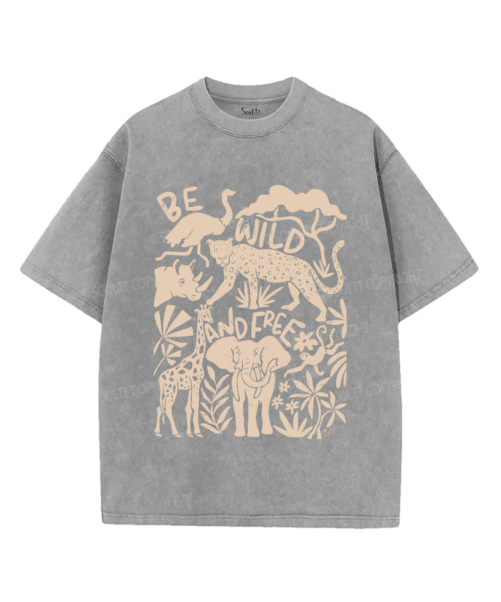 Be Wild and Free Unisex Washed Christian T-shirt Hoodie, Sweatshirt | CiraTrend.com (Image 2)