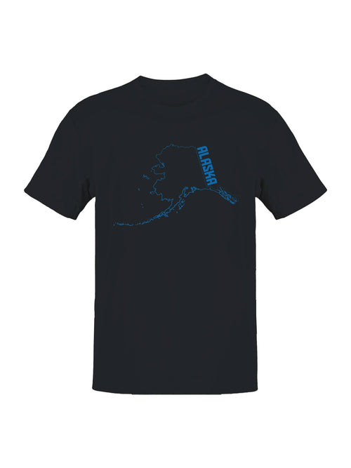 Alaska Hoodie Map Design Men's T-Shirt