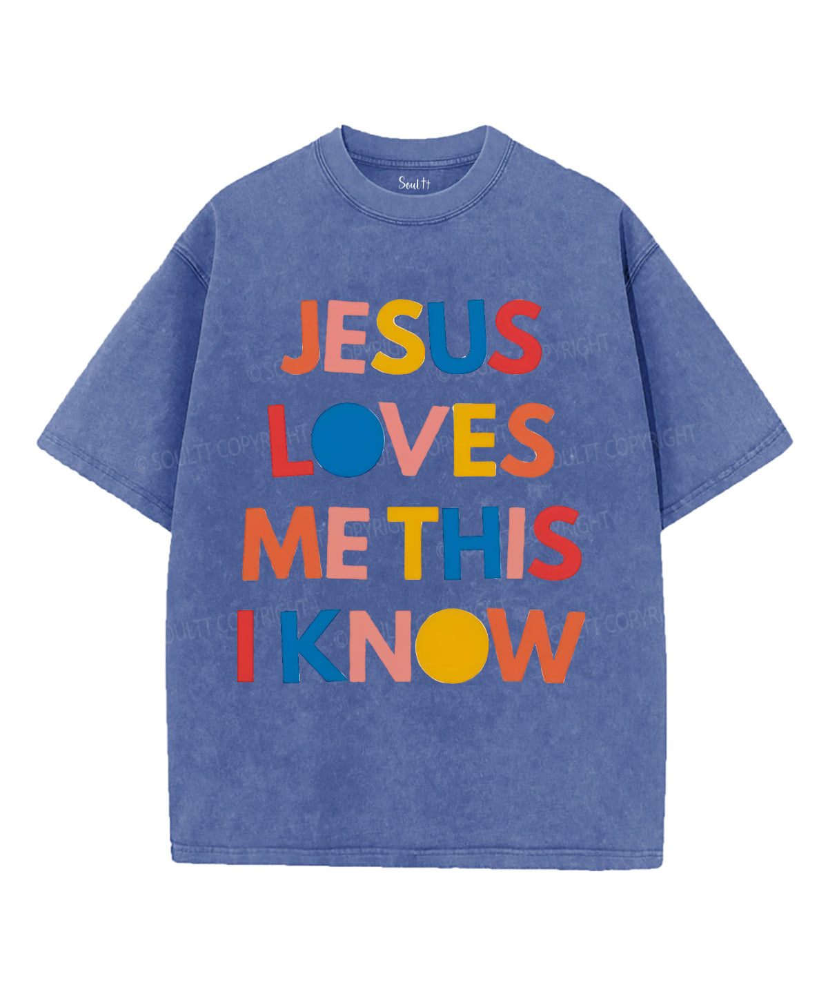 Jesus Loves Me Unisex Washed Christian T-shirt Hoodie, Sweatshirt | CiraTrend.com (Image 4)