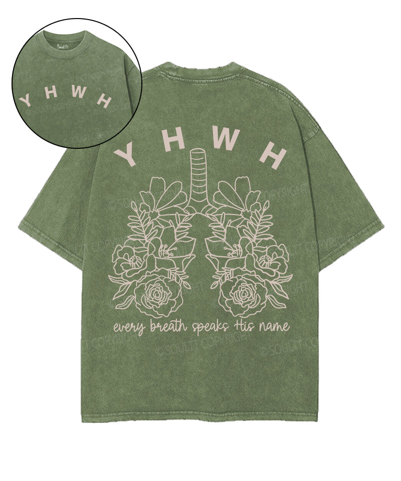 Every Breath Speaks His Name Double Sided Unisex Washed Christian T-shirt Style001 Hoodie, Sweatshirt (Image 1)