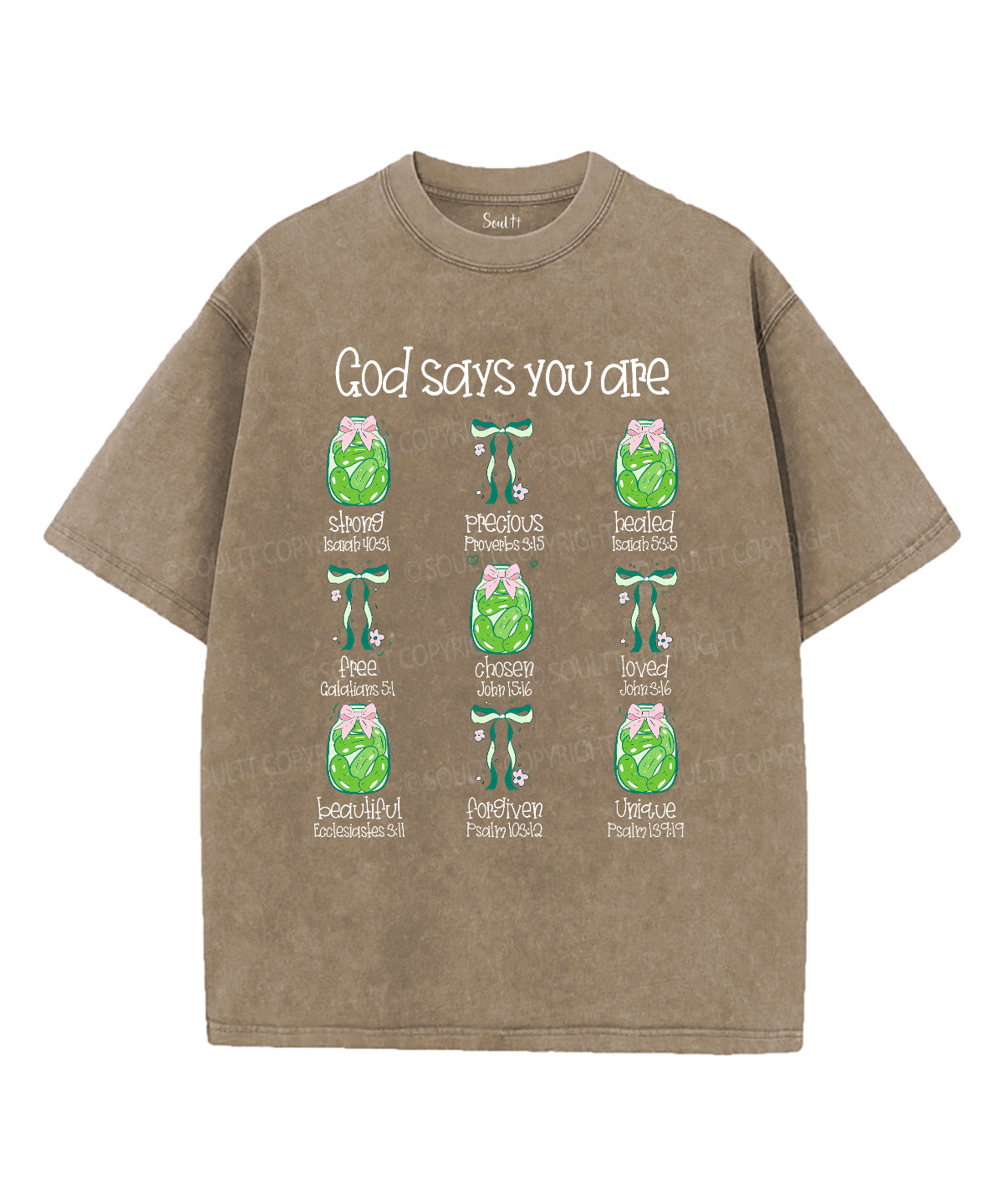 God Says You Are Unisex Washed Christian T-shirt Style001 Hoodie, Sweatshirt | CiraTrend.com (Image 4)