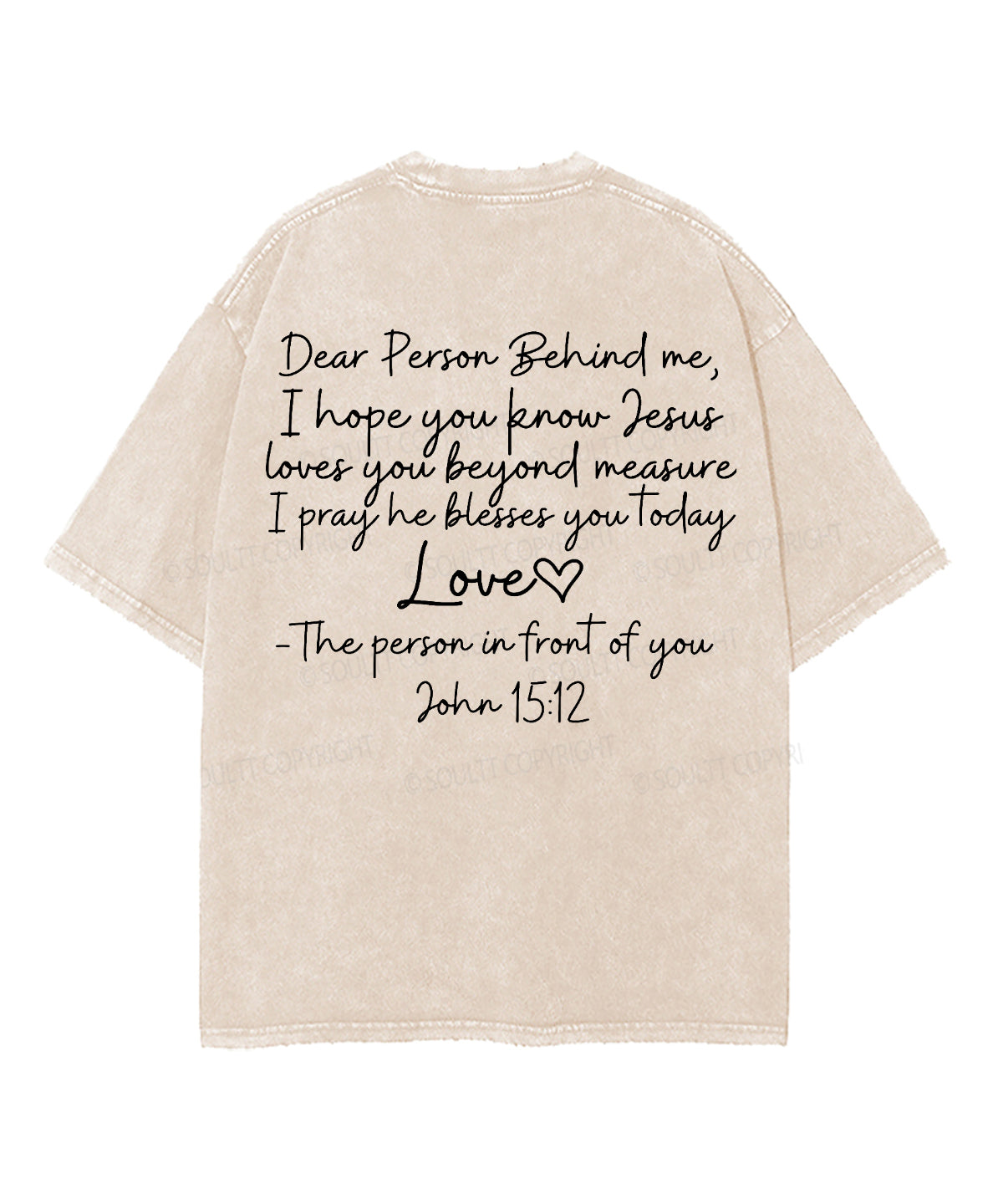 Love Like Jesus Double Sided Unisex Washed Christian T-shirt Style003 Hoodie, Sweatshirt | CiraTrend.com (Image 4)