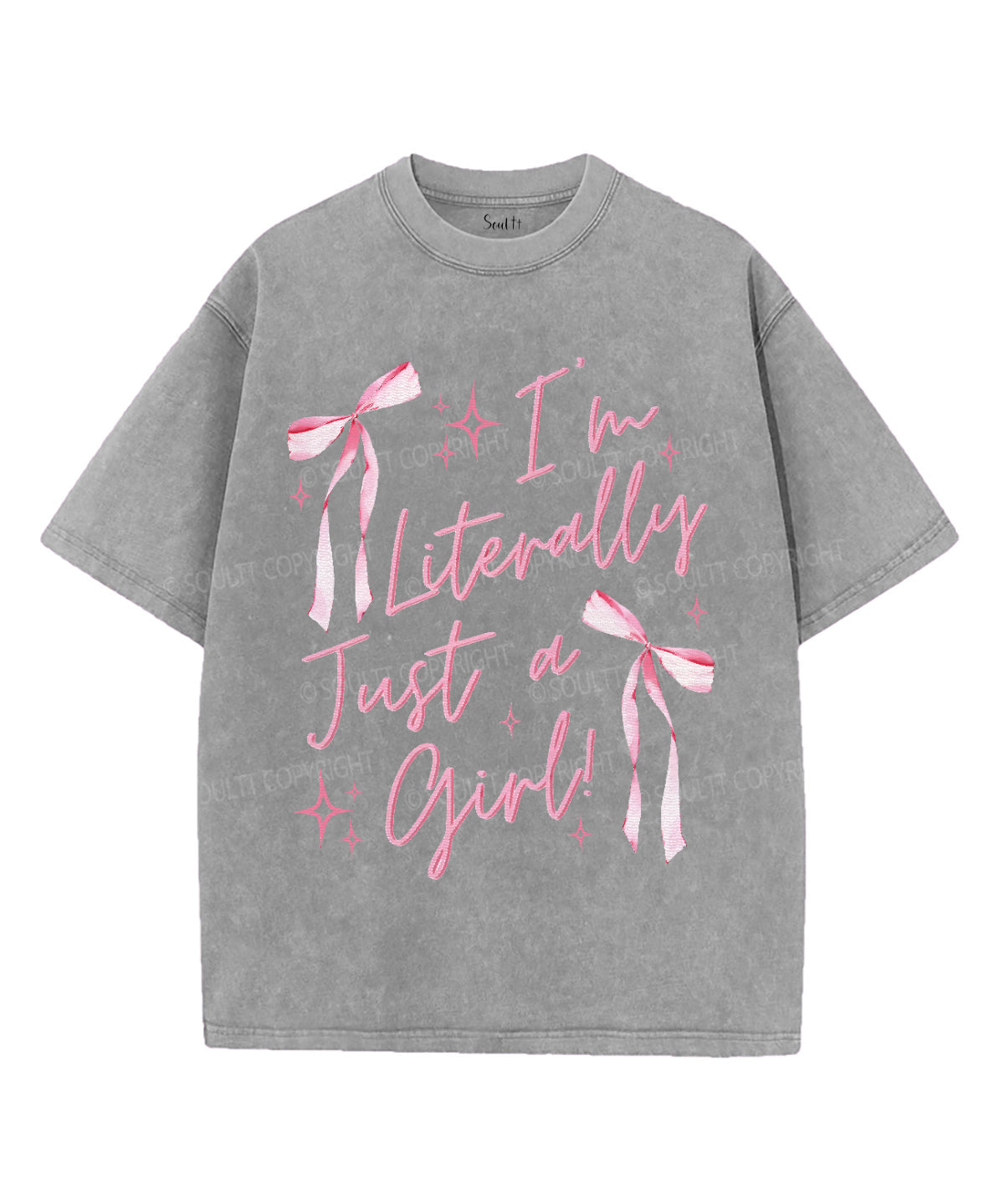 I'm Literally Just A Girl Unisex Washed Christian T-shirt Hoodie, Sweatshirt | CiraTrend.com (Image 2)