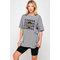Coffee  Vintage Graphic Oversized Tee