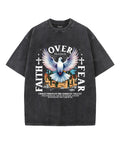 Faith Over Fear Unisex Washed Christian T-shirt Style002 Hoodie, Sweatshirt | CiraTrend.com (Image 1)