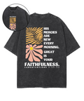New Mercies Every Morning Double Sided Washed Christian T-shirt Hoodie, Sweatshirt | CiraTrend.com (Image 1)