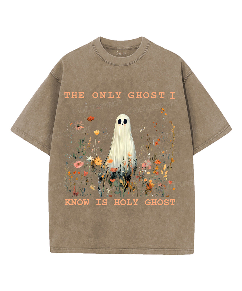 I Know Is Holy Ghost Unisex Washed Christian T-shirt Hoodie, Sweatshirt | CiraTrend.com (Image 2)