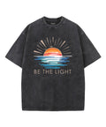 Be The Light Washed Christian T-shirt Style015 Hoodie, Sweatshirt | CiraTrend.com (Image 1)