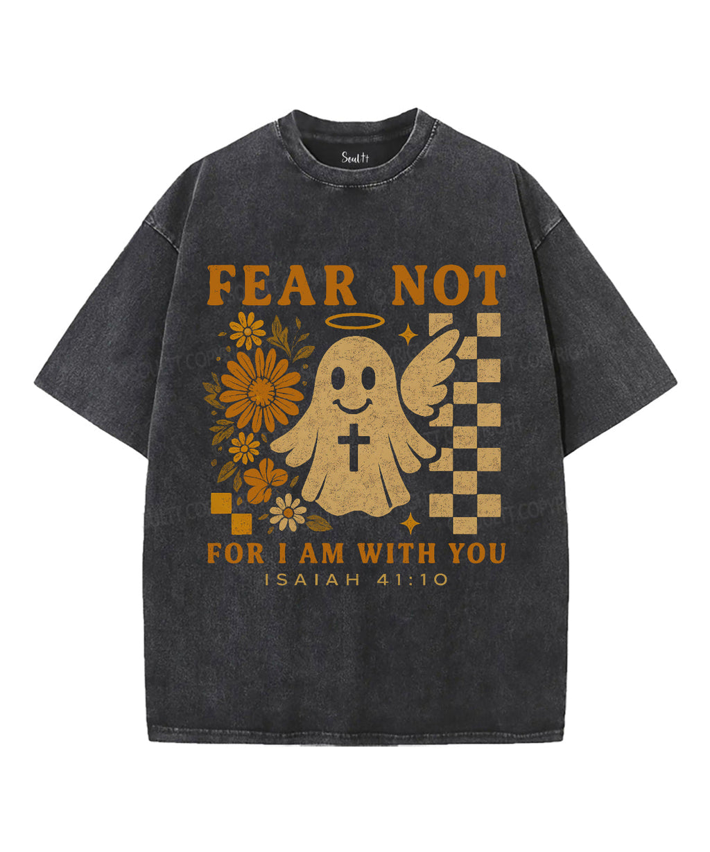 Fear Not For I Am With You Unisex Washed Christian T-shirt Hoodie, Sweatshirt | CiraTrend.com (Image 2)