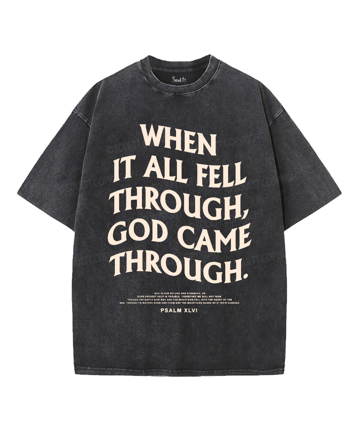 When It All Fell Through Unisex Washed Christian T-shirt Hoodie, Sweatshirt | CiraTrend.com (Image 1)