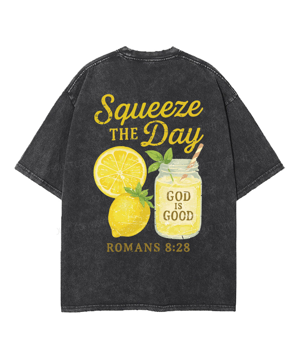 Squeeze the Day Double Sided Unisex Washed Christian T-shirt Hoodie, Sweatshirt | CiraTrend.com (Image 5)