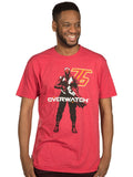 Overwatch Mens T-Shirt - Soldier 76 Vigilante With Logo Image Hoodie, Sweatshirt | CiraTrend.com (Image 1)