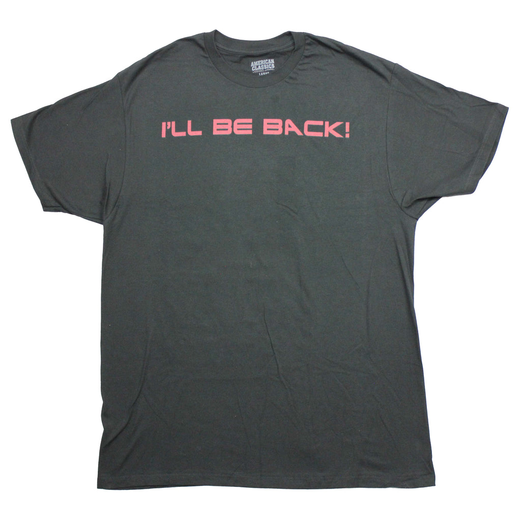 The Terminator Mens T-Shirt - I'll Be Back Schwarzenegger Image on Back Hoodie, Sweatshirt | CiraTrend.com (Image 1)