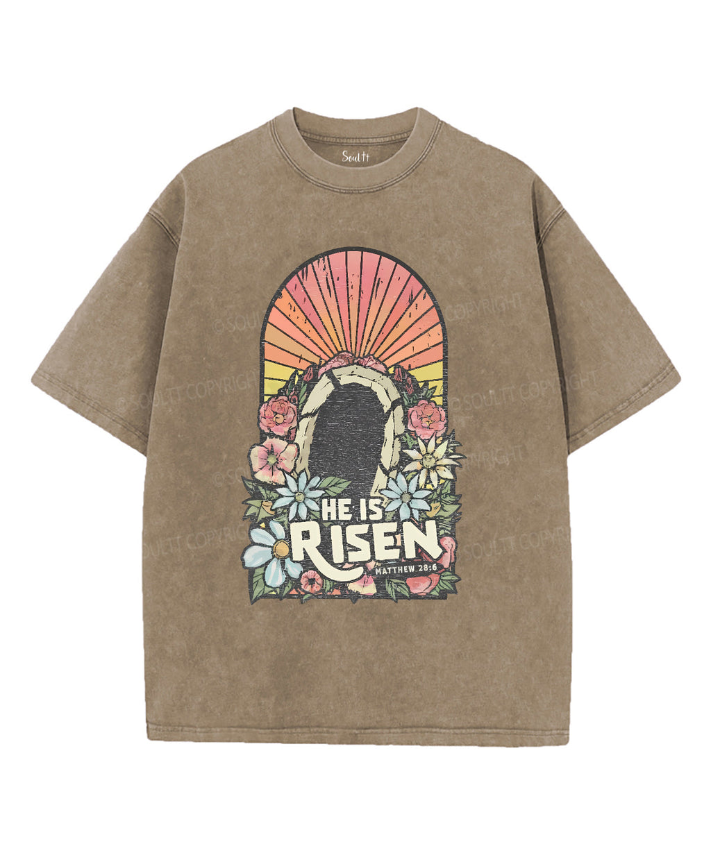 He Is Risen Unisex Washed Christian T-shirt Style004 Hoodie, Sweatshirt | CiraTrend.com (Image 5)
