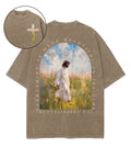 Everything Is Made Beautiful In It's Time Double Sided Unisex Washed Christian T-shirt Hoodie, Sweatshirt (Image 1)