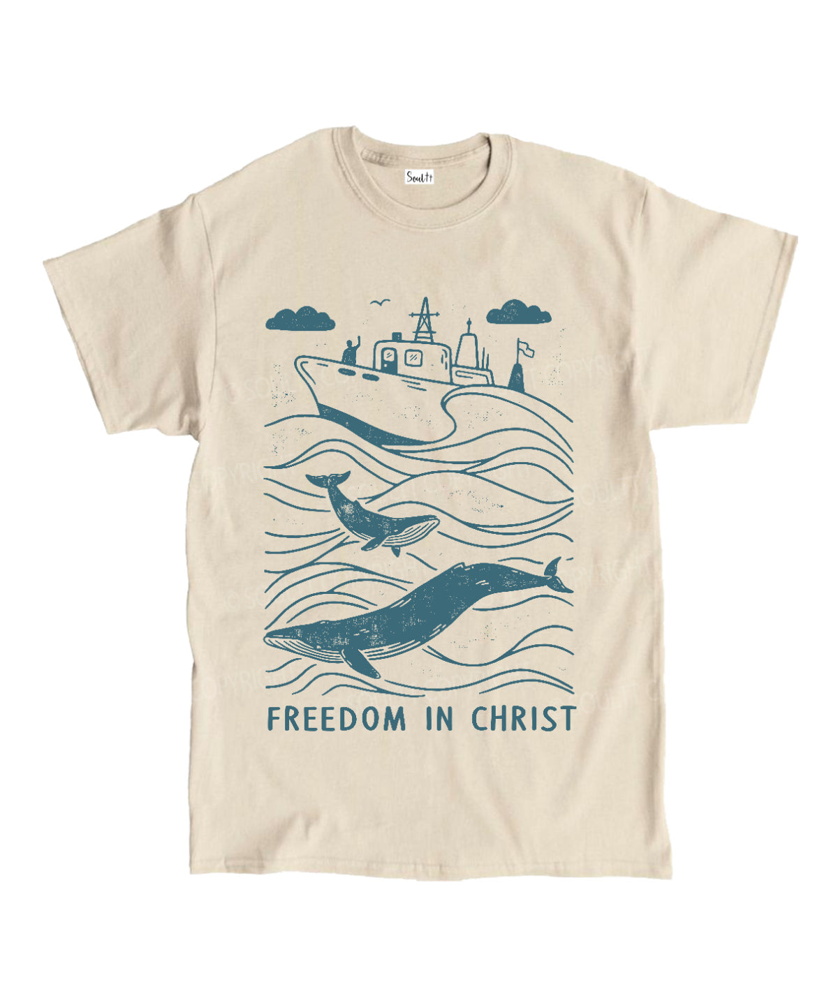 Freedom In Christ Unisex Cotton Christian T-Shirt Hoodie, Sweatshirt | CiraTrend.com (Image 1)