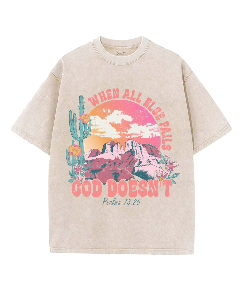 When All Else Fails Unisex Washed Christian T-shirt Hoodie, Sweatshirt | CiraTrend.com (Image 1)