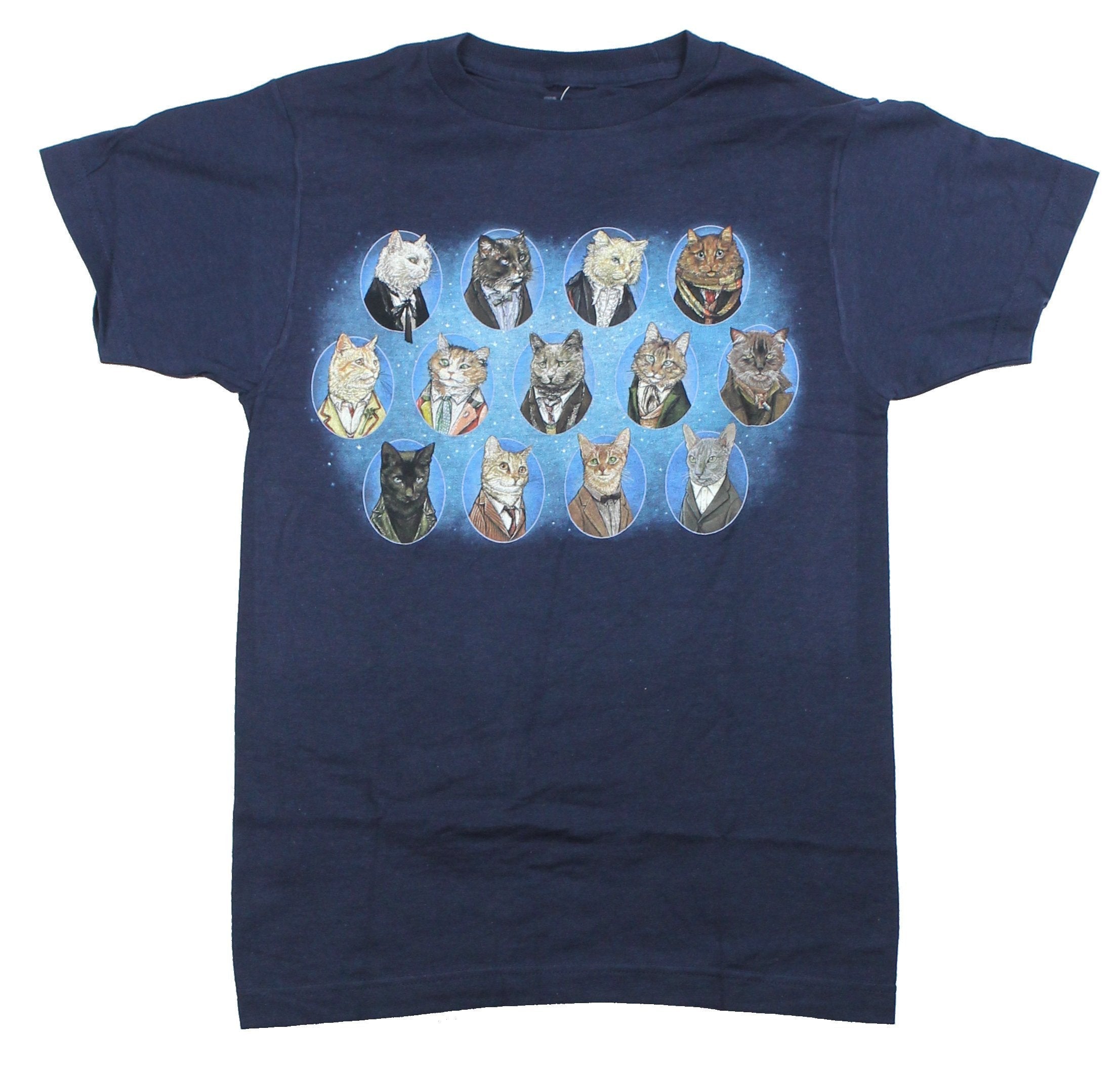 Doctor Who Mens T-Shirt - 13 Doctor Kitty Cat Portraits Hoodie, Sweatshirt | CiraTrend.com