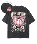Give Thanks To The Lord Double Sided Washed Christian T-shirt Style001 Hoodie, Sweatshirt | CiraTrend.com (Image 1)