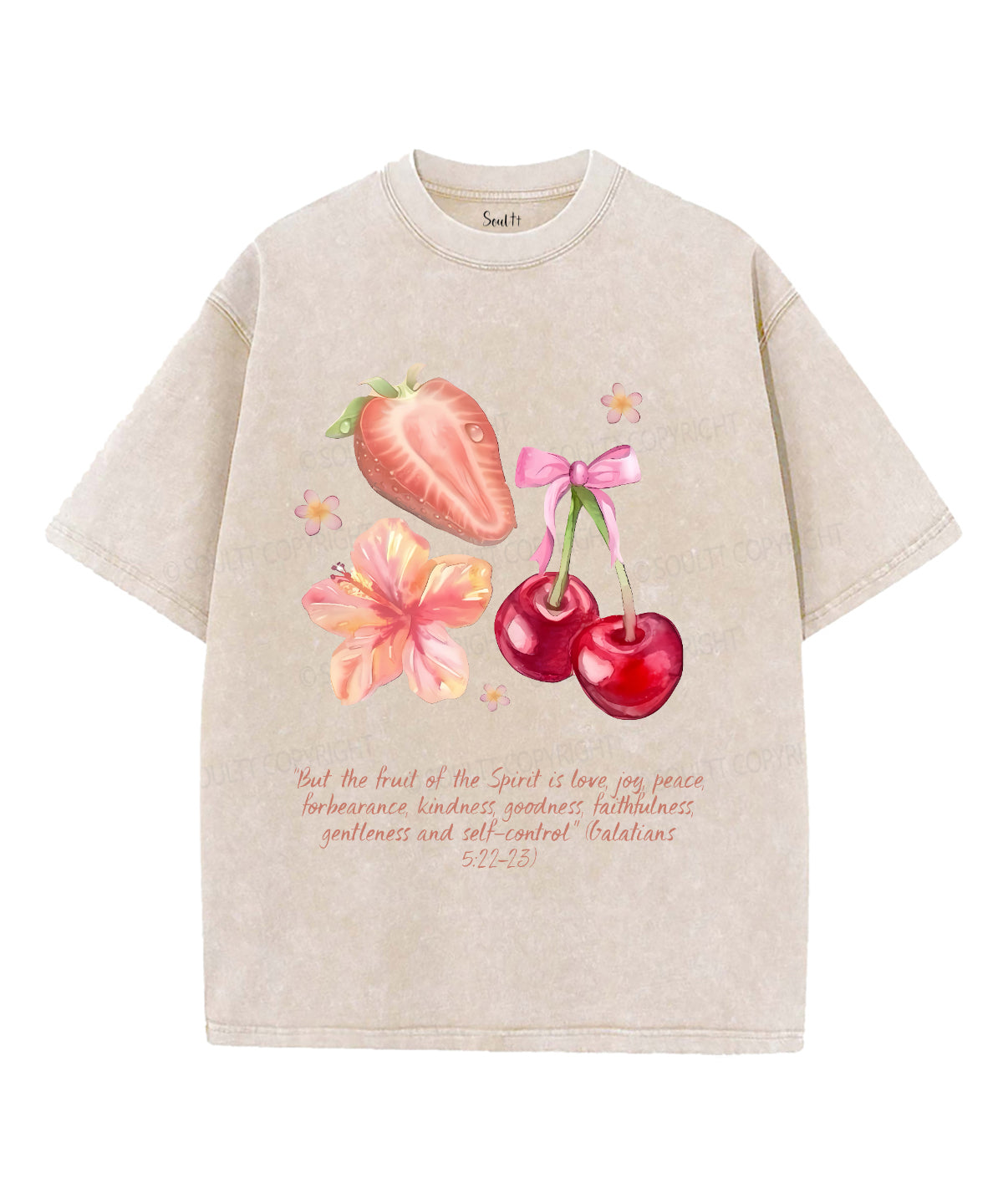 Fruit Of The Spirit Unisex Washed Christian T-shirt Style007 Hoodie, Sweatshirt | CiraTrend.com (Image 4)