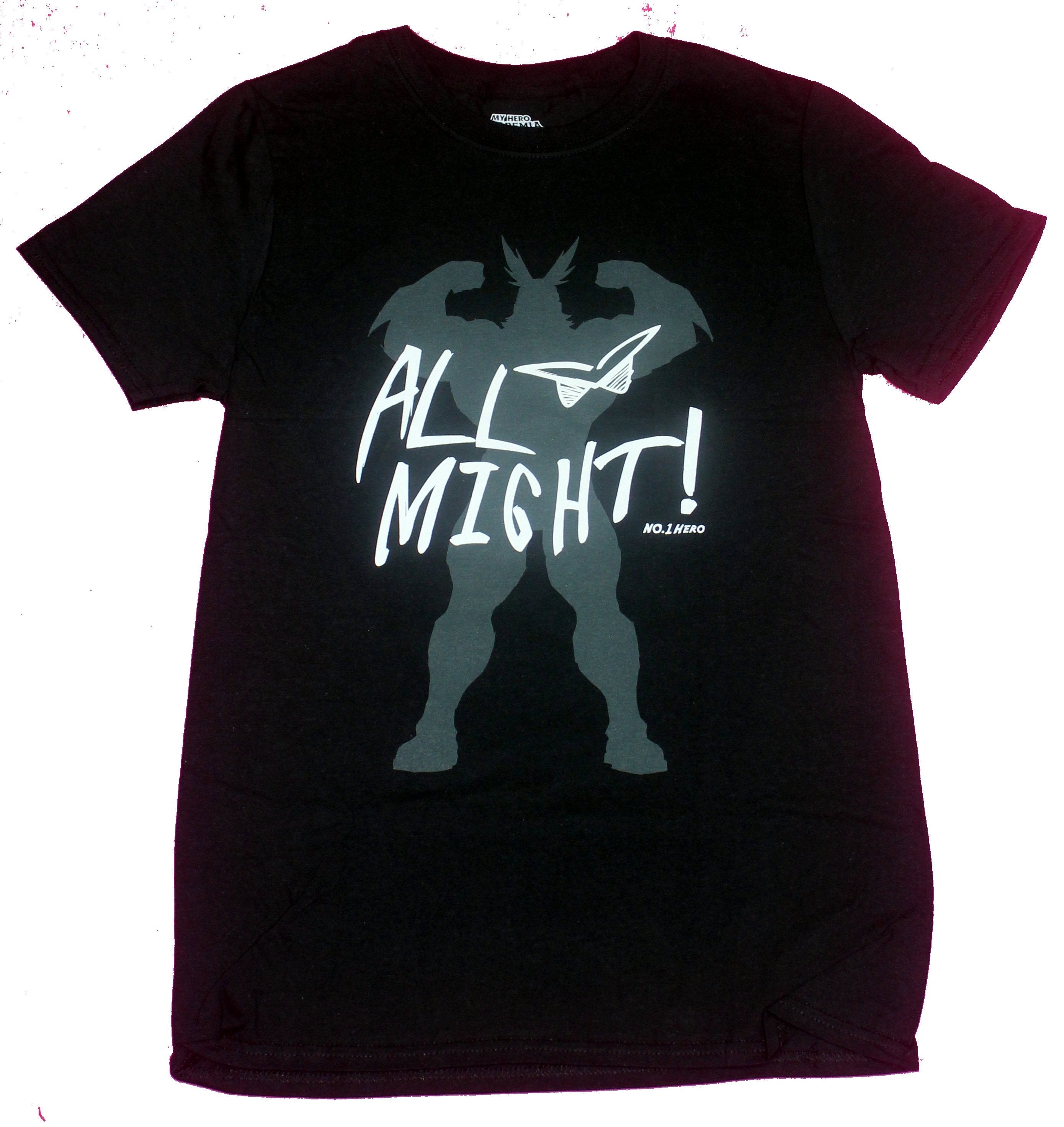 My Hero Academia Mens T-Shirt- All Might Shadow Under Script Hoodie, Sweatshirt | CiraTrend.com