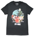Spy X Family Mens T-Shirt - Named Cast In Front of Checkered Logo Hoodie, Sweatshirt | CiraTrend.com