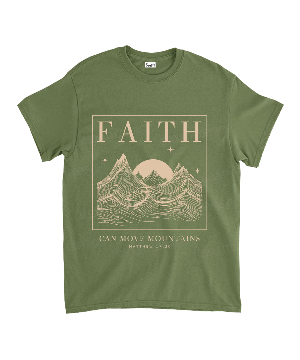 Faith Can Move Mountains Unisex Cotton Christian T-Shirt Hoodie, Sweatshirt | CiraTrend.com (Image 5)