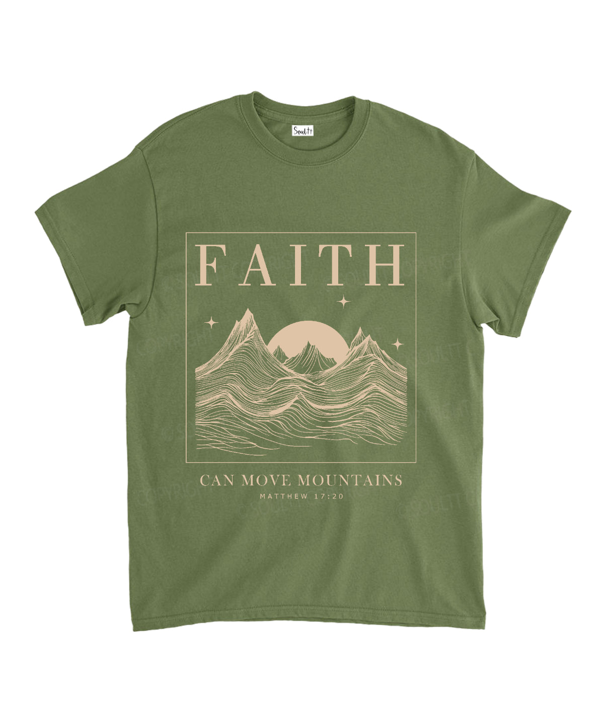 Faith Can Move Mountains Unisex Cotton Christian T-Shirt Hoodie, Sweatshirt | CiraTrend.com (Image 5)