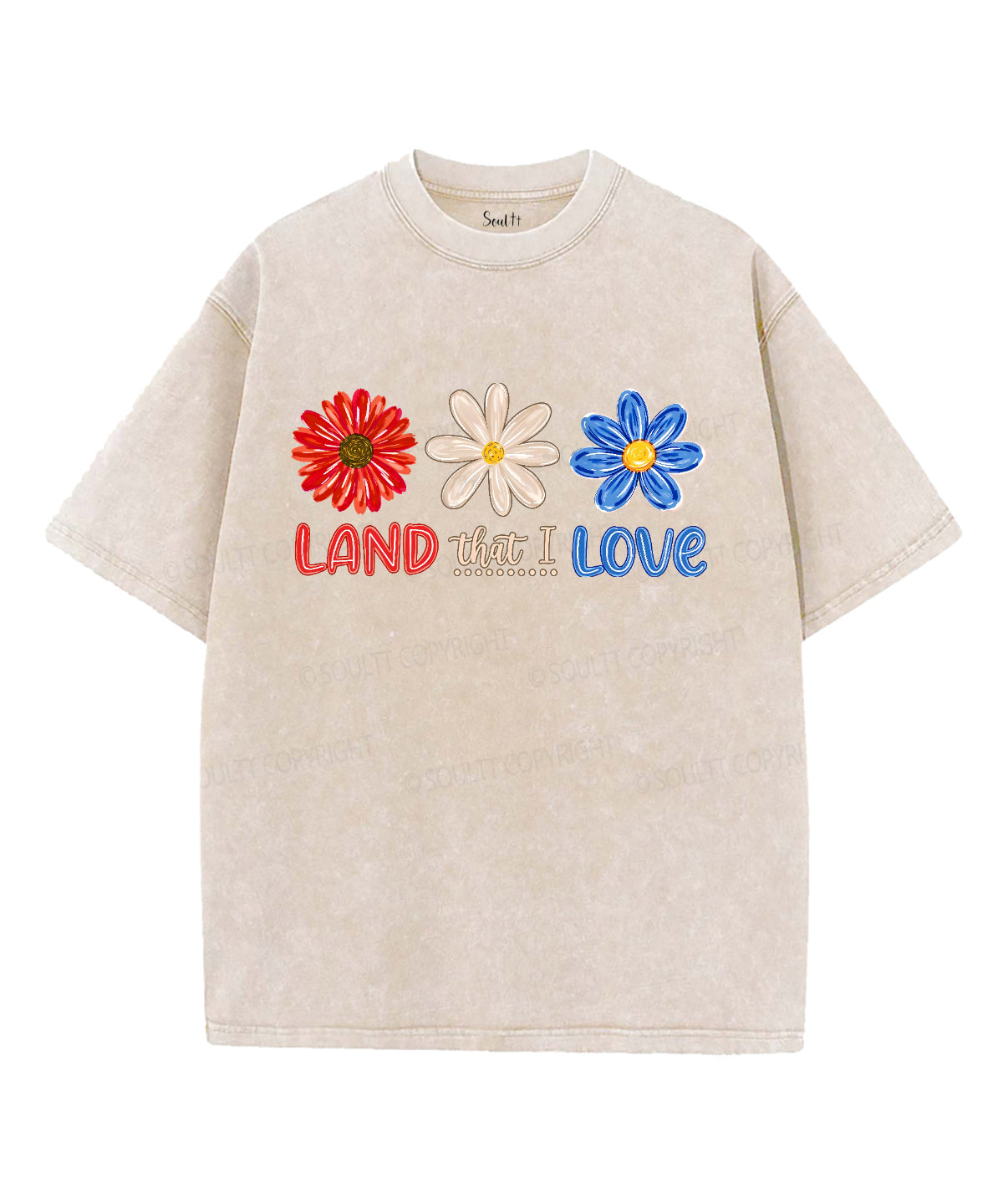 Land That I Love Unisex Washed Christian T-shirt Hoodie, Sweatshirt | CiraTrend.com (Image 4)